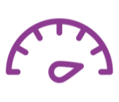 Blue Speedometer Icon