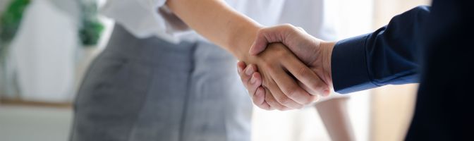 business people shaking hands