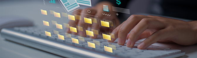 Concept of managing document and keeping them organized in folder.